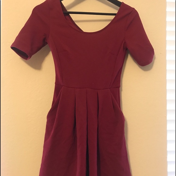 Lush Dresses & Skirts - Lush Cranberry Red dress with pockets
